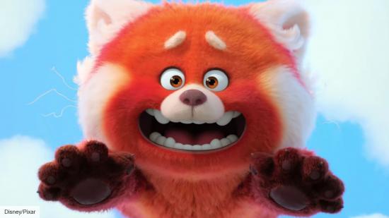 Mei in her red panda form in Disney and Pixar's Turning Red