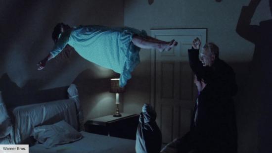 Regan MacNeil being exorcised in The Exorcist