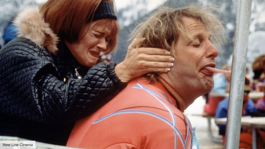 Jeff Daniels getting tonuge stuck to a pole in Dumb and Dumber