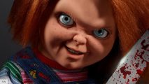 Chucky season 2 2022: Chucky holding a knife
