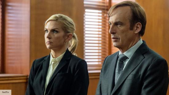 Better Call Saul season 6 being split into two parts: Jim and Kim in a courtroom