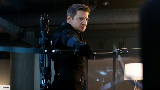 Jeremy Renner as Hawkeye in Marvel