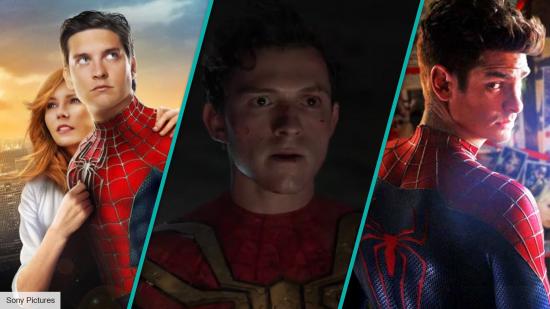 Tobey Maguire, Andrew Garfield and Tom Holland
