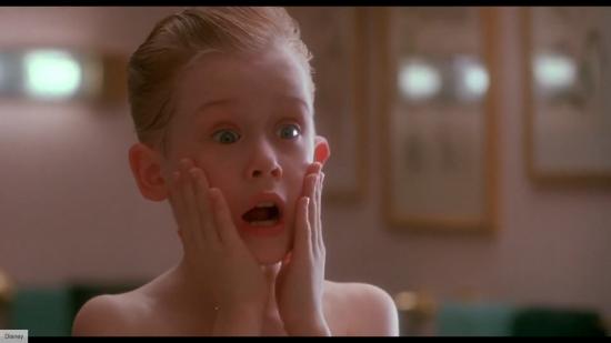Kevin McCallister screams in the first Home Alone movie.