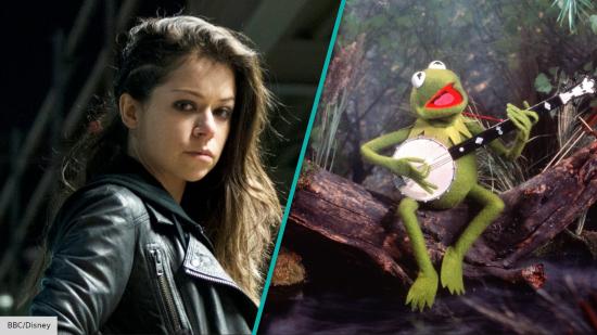 Tatiana Maslany in Orphan Black, Kermit the Frog