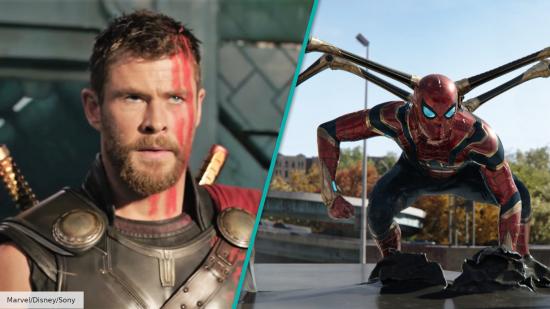 Chris Hemsworth as Thor, Tom Holland as Spider-Mann