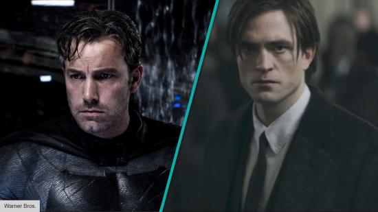 Ben Affleck Batman and Robert Pattinson Batman