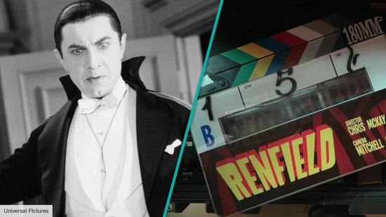 Bela Lugosi as Dracula, Renfield clipperboard