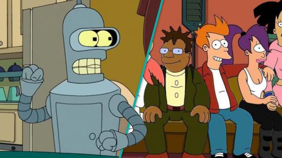 Futurama's Bender and cast