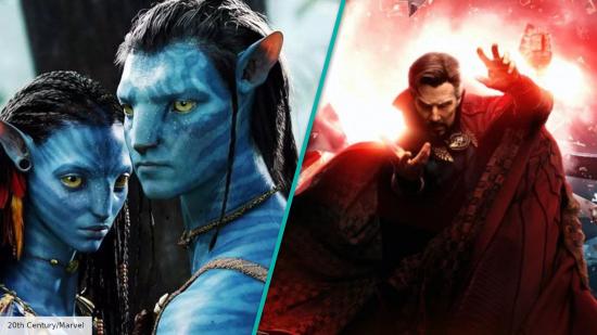 Sam Worthington and Zoe Saldana in Avatar, Benedict Cumberbatch in Doctor Strange 2