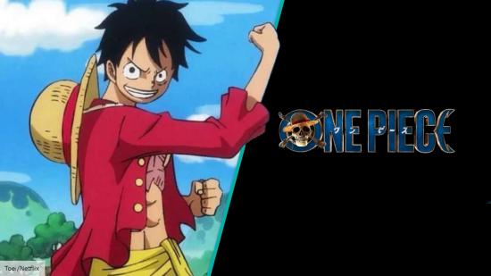 Luffy and Netflix One Piece logo