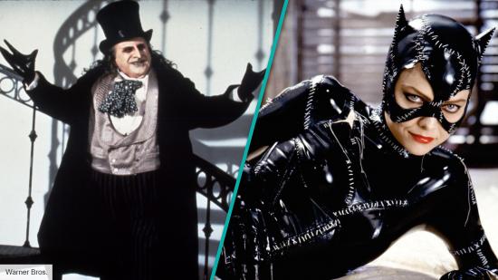 Danny DeVito and Michelle Pfeiffer in Batman Returns