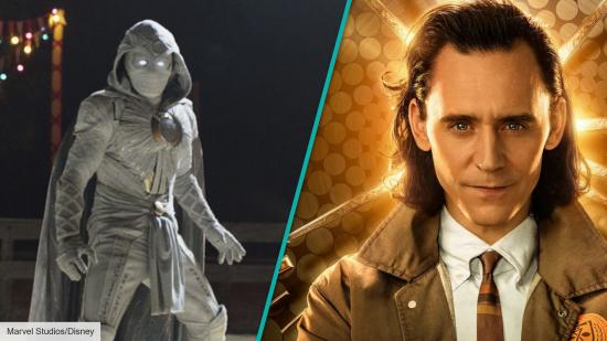 Oscar Isaac in Moon Knight, Tom Hiddleston in Loki