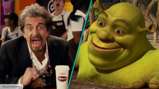Shrek has an Al Pacino phone case