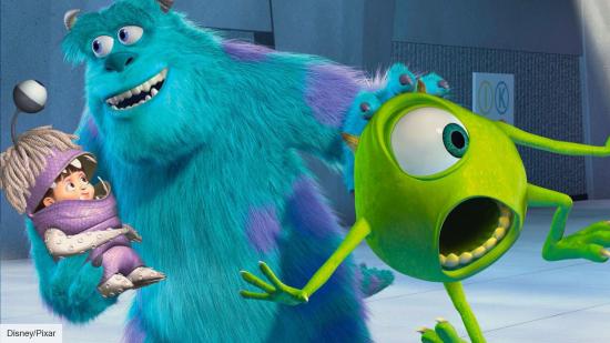 The best Pixar movies: Mike, Sulley, and Boo in Monsters Inc