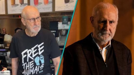 Succession star James Cromwell takes part in PETA protest