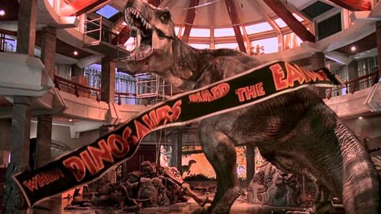 Jurassic Park isn't a horror movie: T-Rex roaring inside the Park