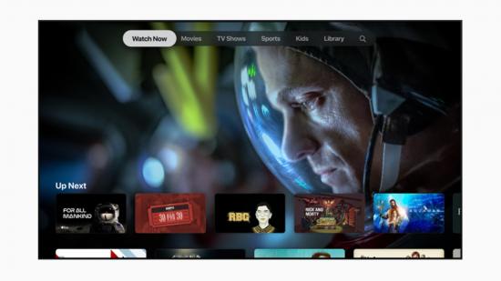 Apple TV Plus homescreen.