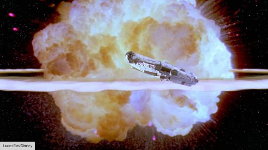 Death Star explosion in Star Wars: A New Hope