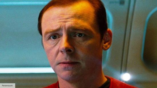 SImon Pegg as Scotty in Star Trek