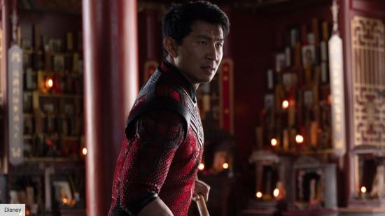 Simu Liu as Shang-Chi in the MCU movie Shang-Chi and the Legend of the Ten Rings