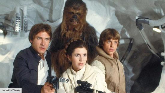 Star Wars cast: Harrison Ford, Carrie Fisher, and Mark Hamill in Star Wars