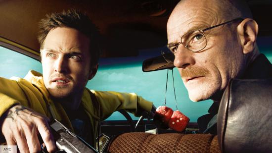 Aaon Paul and Bryan Cranston in Breaking Bad promotional art