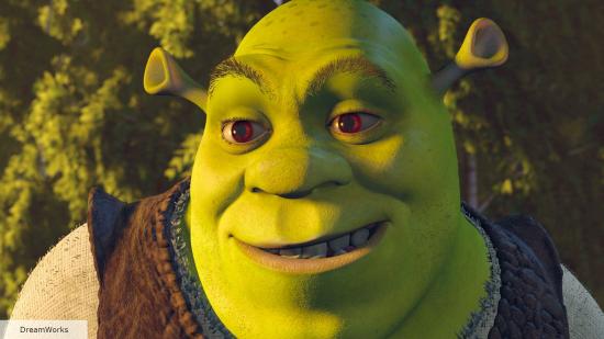 Shrek in the animated movie Shrek