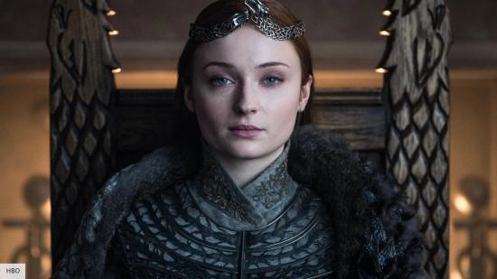 Sophie Turner as Sansa Stark in Game of Thrones season 8