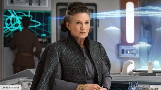 Carrie Fisher as Leia in Star Wars: The Last Jedi