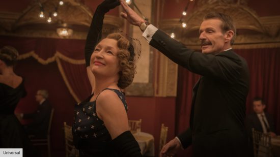 Mrs Harris Goes to Paris review: Lesly Manville and LAmbert Wilson in Mrs Harris Goes to Paris
