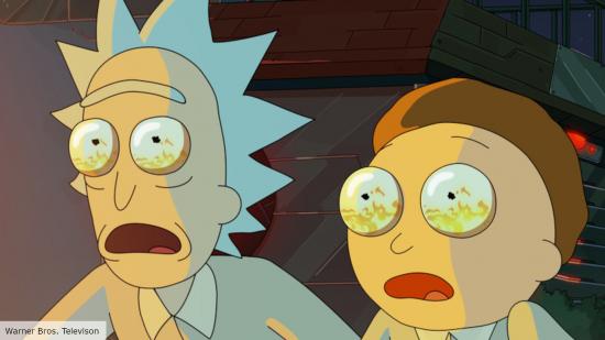 Rick Sanchez and Morty in the animated adult comedy series Rick and Morty