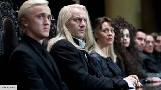 Tom Felton and Jason Isaacs in the Harry Potter movies