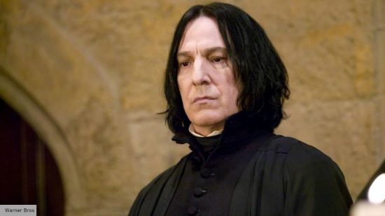 Alan Rickman as Snape in the Harry Potter movies