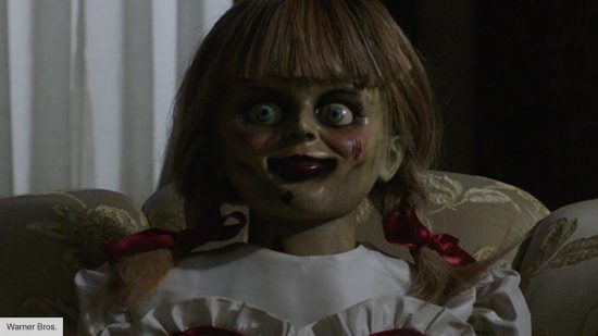 Annabelle doll in the movie The Conjuring Annabelle Comes Home