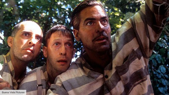 The best George Clooney movies: John Turturro, Tim Blake Nelson, and George Clooney in O Brother Where Art Thou?