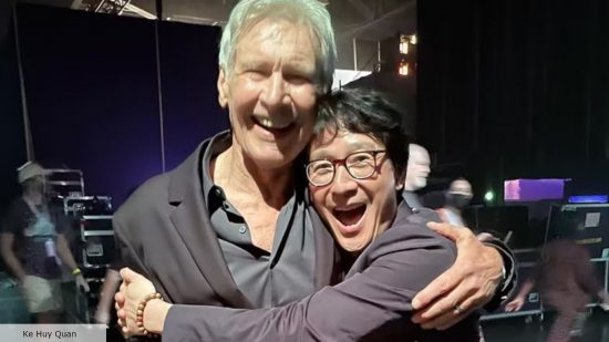 Ke Huy Quan and Harrison Ford reunion