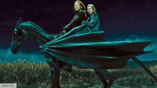 Harry Potter plot holes: Bill and Fleur on a thestral