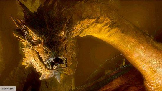 Who's bigger Smaug or Balerion? Smaug's face