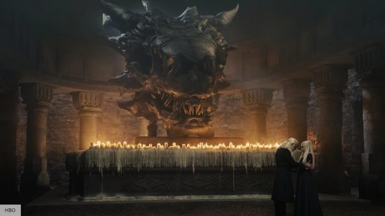 Who's bigger Smaug or Balerion? Balerion's skull