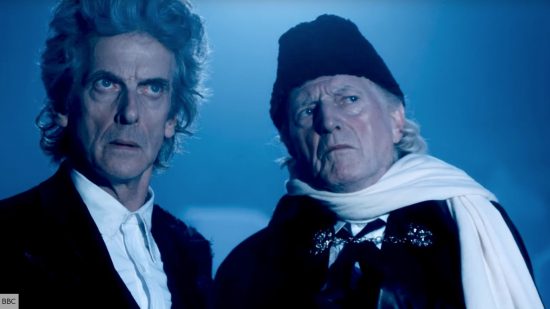 Doctor Who incarnations ranked: The First Doctor and The 12th Doctor in Twice Upon a Time