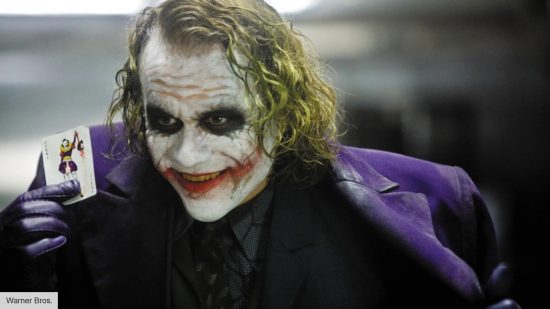 HEath LEdger as the Joker in The Dark Knight