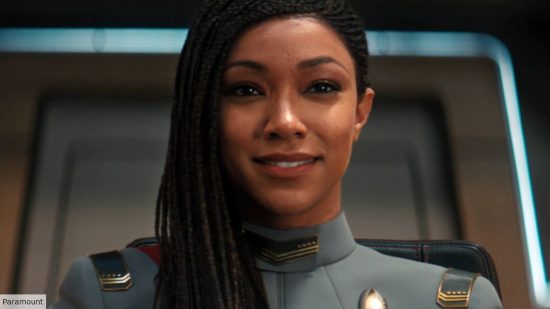 Sonequa Martin Green as Captain Michael Burnham in Star Trek Discovery
