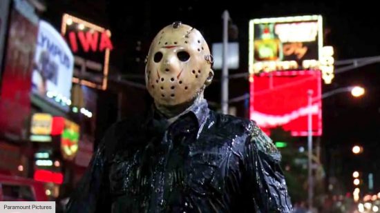 Kane Hodder as Jason Voorhees in Friday the 13th part 8: Jason Takes Manhattan