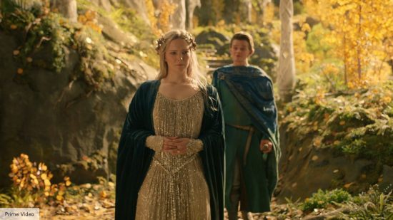 Galadriel explained: Galadriel with Elrond in The Rings of Power
