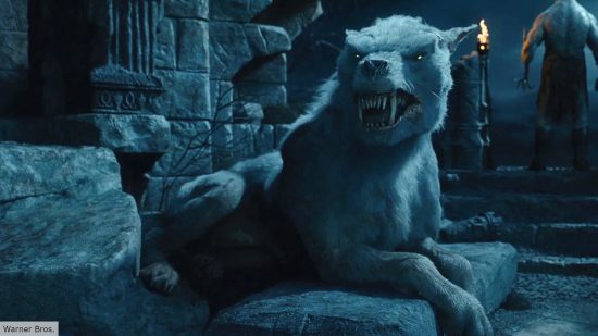 Rings of Power werewolves explained: Azog's white warg in the hobbit
