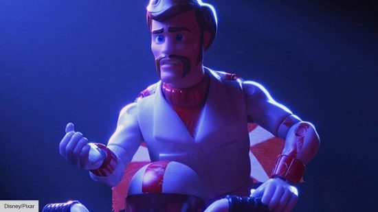 The best Keanu Reeves movies: Duke Caboom in Toy Story 4