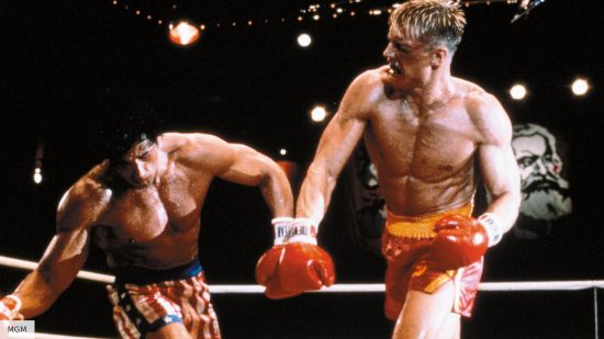 The best sports movies of all time: Sylvester Stallone and Dolph Lundgren in Rocky 4