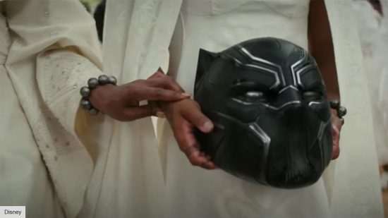 The mask of Black Panther in Black Panther 2