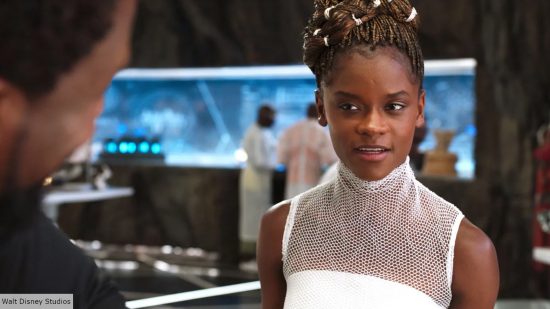 Black Panther characters: Letitia Wright as Shuri in Black Panther